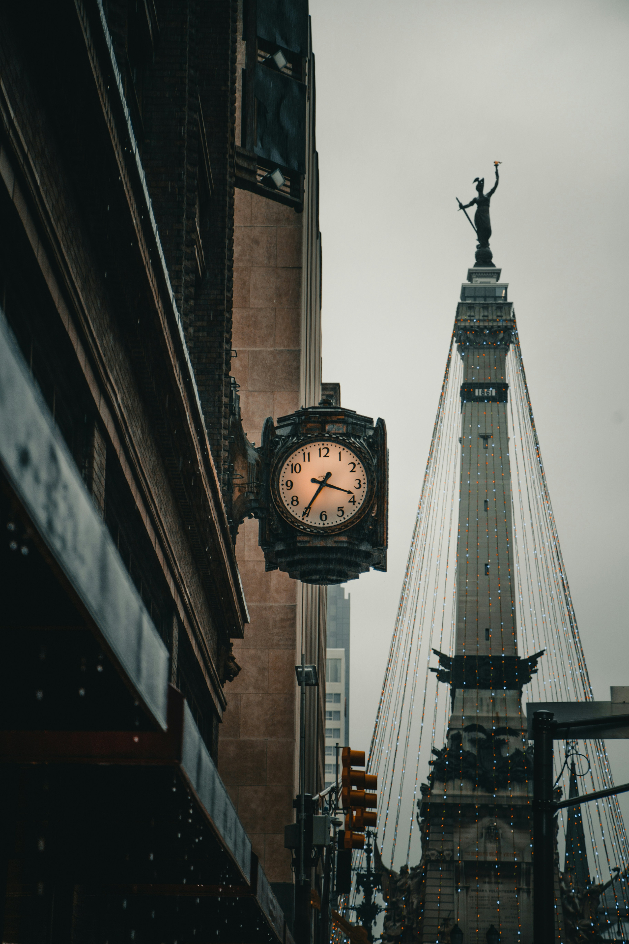Soldiers and Sailors Monument in downtown Indianapolis